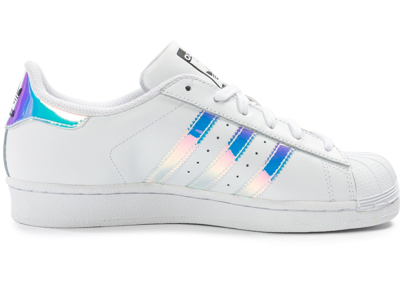 superstar blanche et bleu